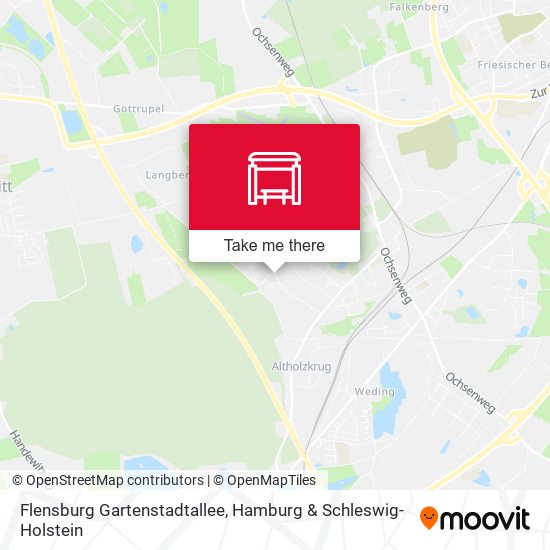 Flensburg Gartenstadtallee map