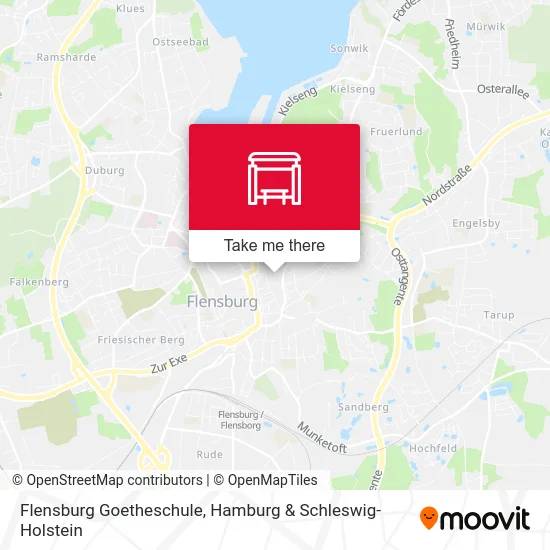Карта Flensburg Goetheschule