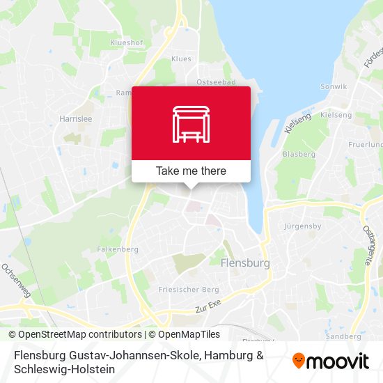 Flensburg Gustav-Johannsen-Skole map