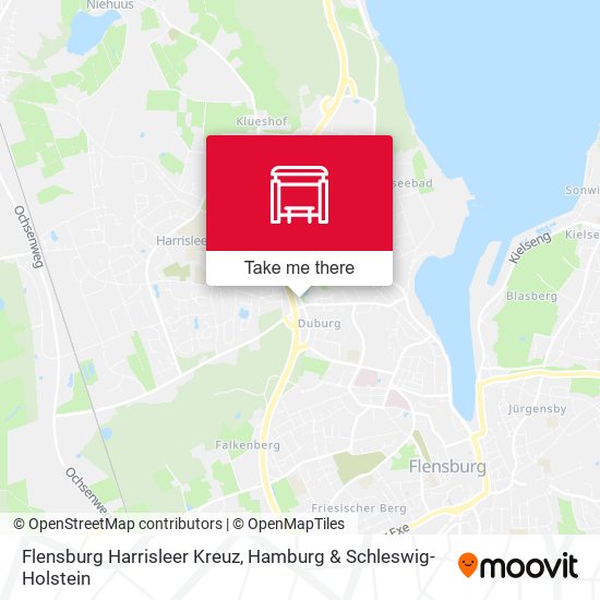 Flensburg Harrisleer Kreuz map
