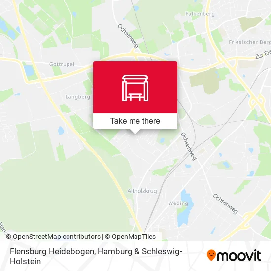 Карта Flensburg Heidebogen