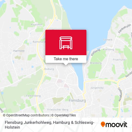 Flensburg Junkerhohlweg map