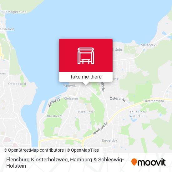 Flensburg Klosterholzweg map
