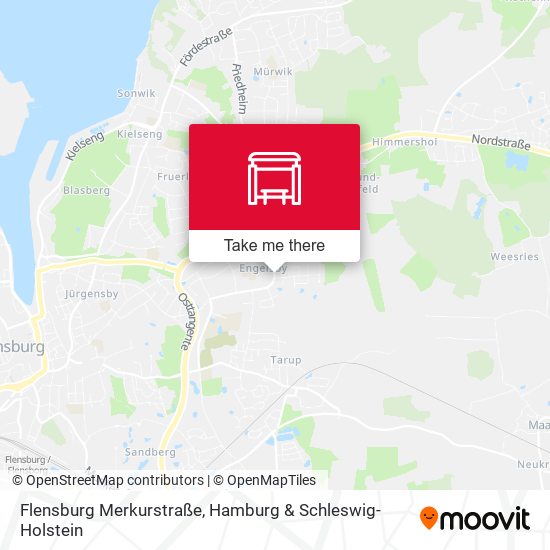Flensburg Merkurstraße map