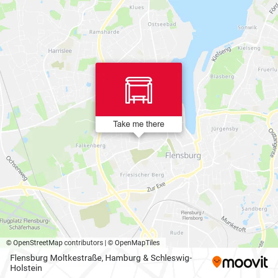 Карта Flensburg Moltkestraße