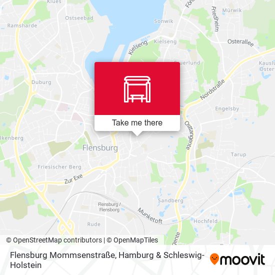 Flensburg Mommsenstraße map