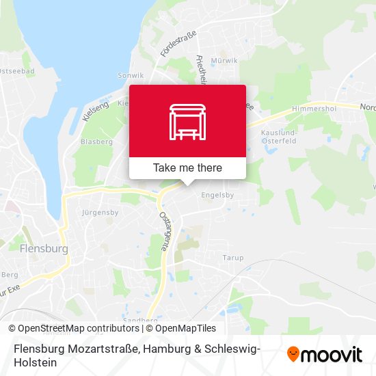 Flensburg Mozartstraße map