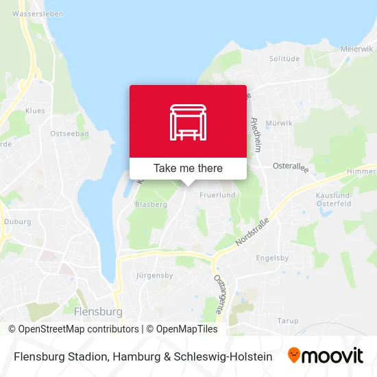 Карта Flensburg Stadion