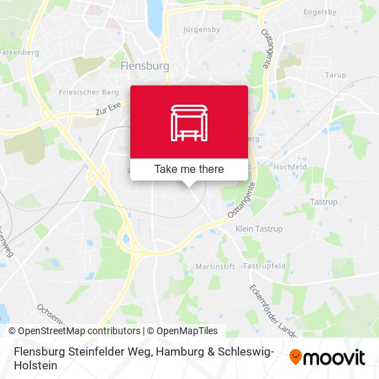 Flensburg Steinfelder Weg map