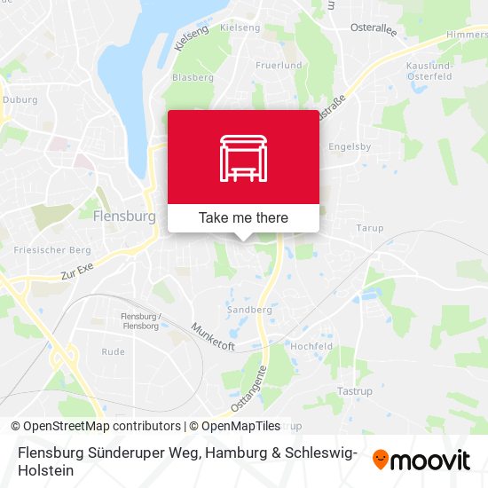 Flensburg Sünderuper Weg map