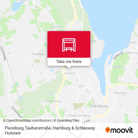 Flensburg Taubenstraße map
