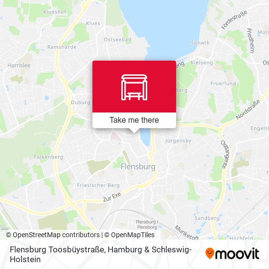 Flensburg Toosbüystraße map