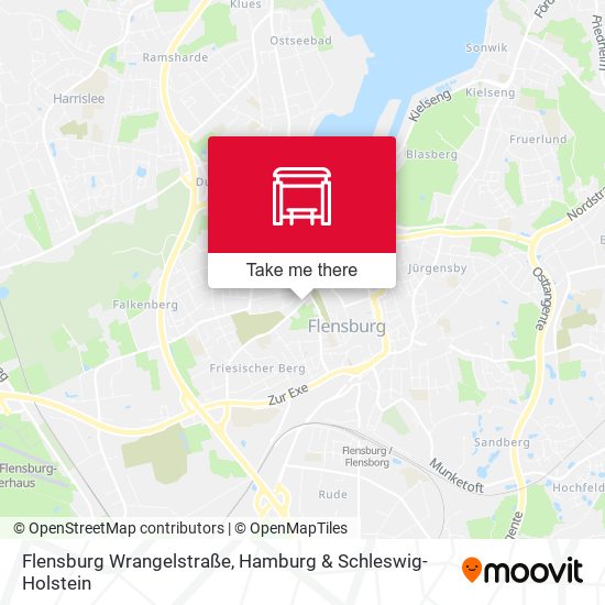 Flensburg Wrangelstraße map