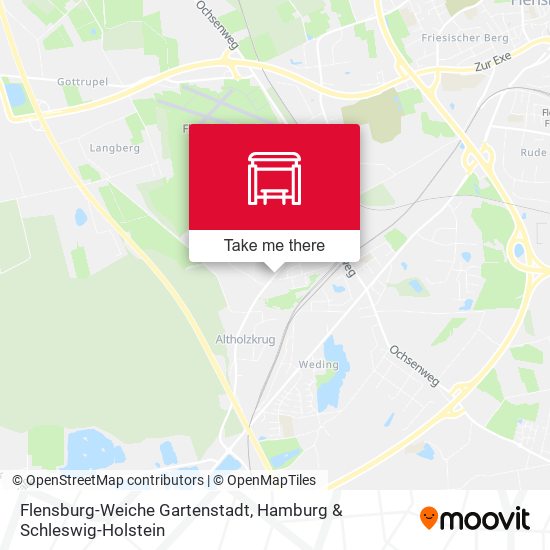 Flensburg-Weiche Gartenstadt map