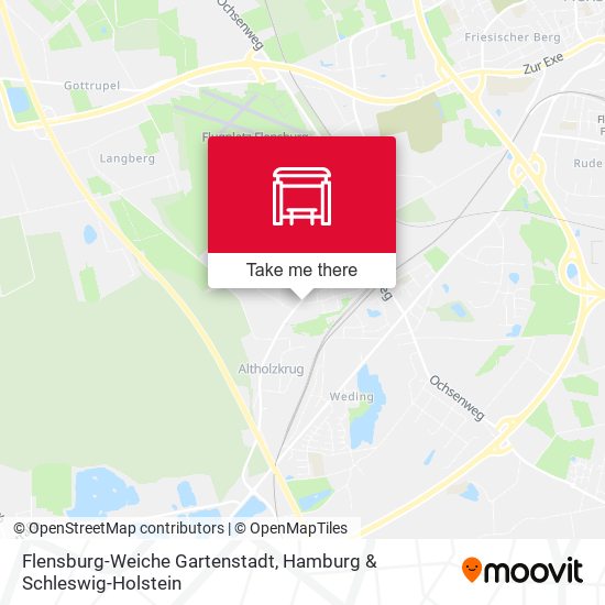 Flensburg-Weiche Gartenstadt map