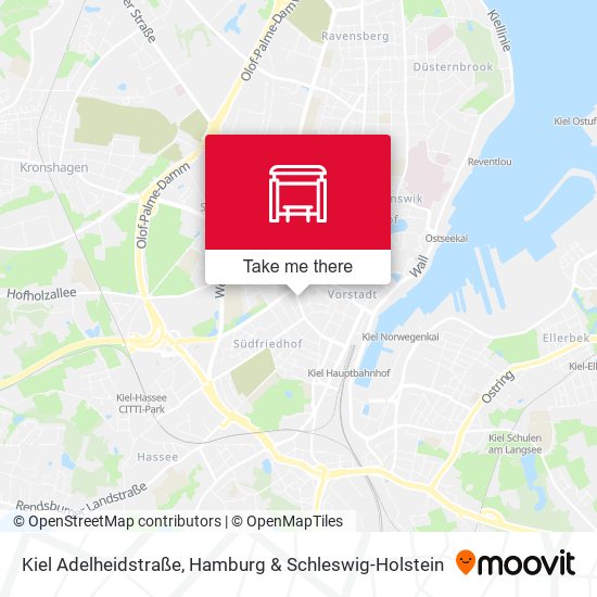 Kiel Adelheidstraße map