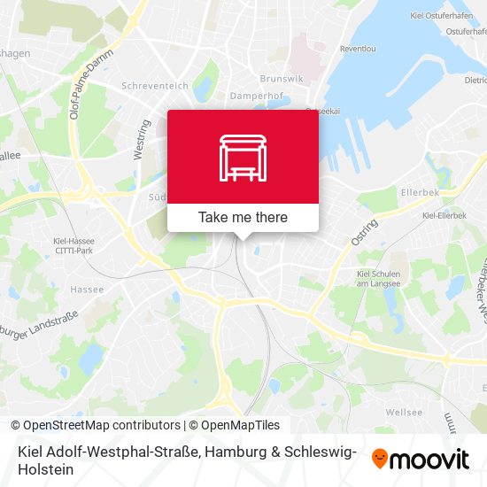 Kiel Adolf-Westphal-Straße map