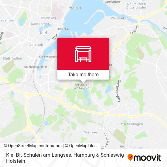 Карта Kiel Bf. Schulen am Langsee