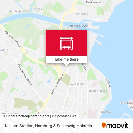 Kiel am Stadion map