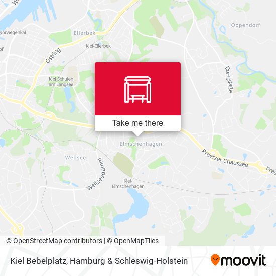 Kiel Bebelplatz map