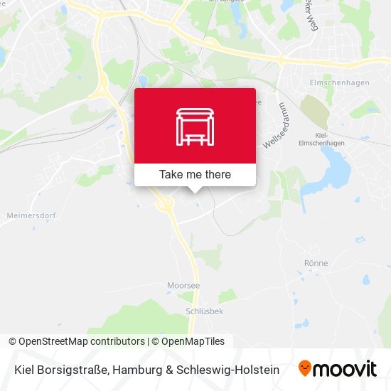 Kiel Borsigstraße map