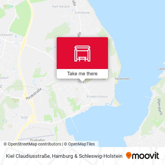 Kiel Claudiusstraße map