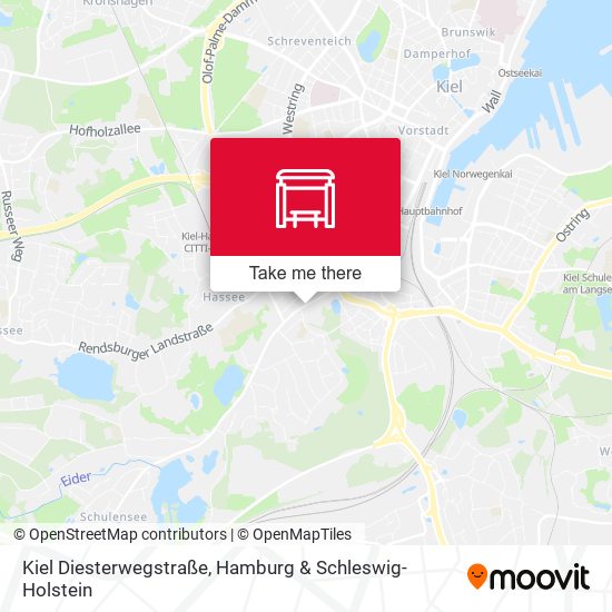 Kiel Diesterwegstraße map