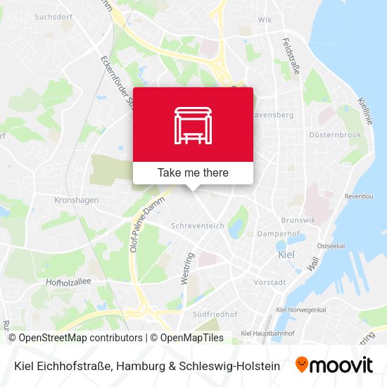 Kiel Eichhofstraße map