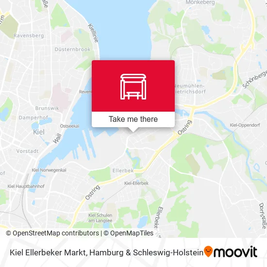 Карта Kiel Ellerbeker Markt