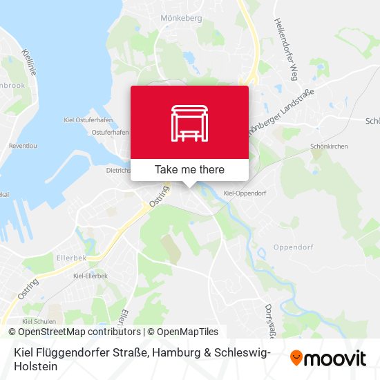 Kiel Flüggendorfer Straße map