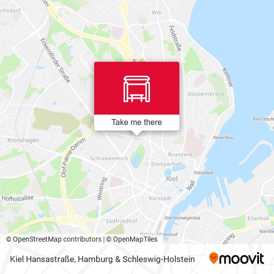 Kiel Hansastraße map