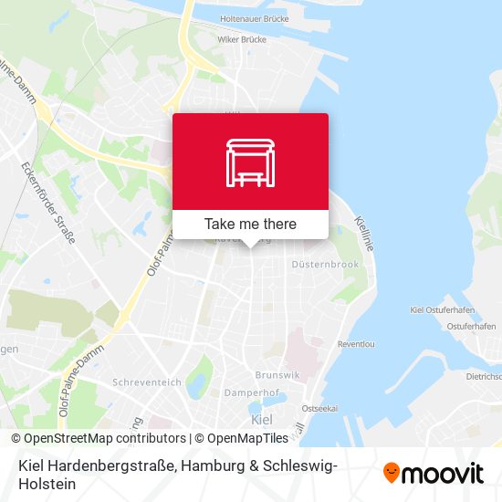 Kiel Hardenbergstraße map