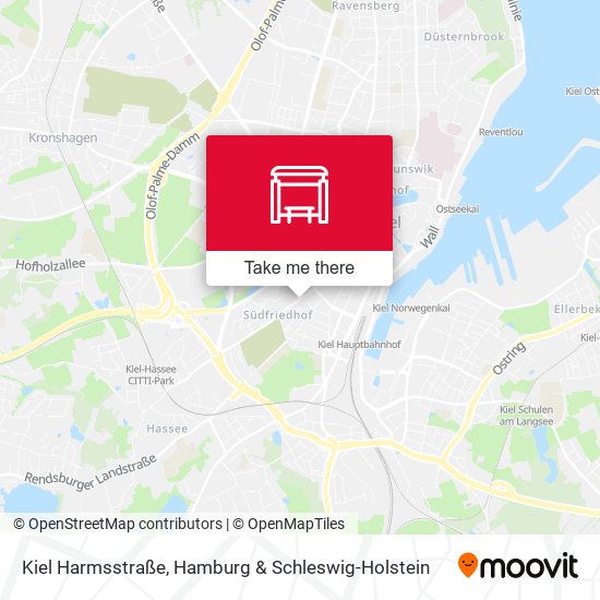 Kiel Harmsstraße map