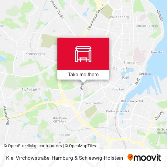 Карта Kiel Virchowstraße