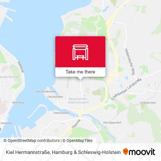 Kiel Hermannstraße map