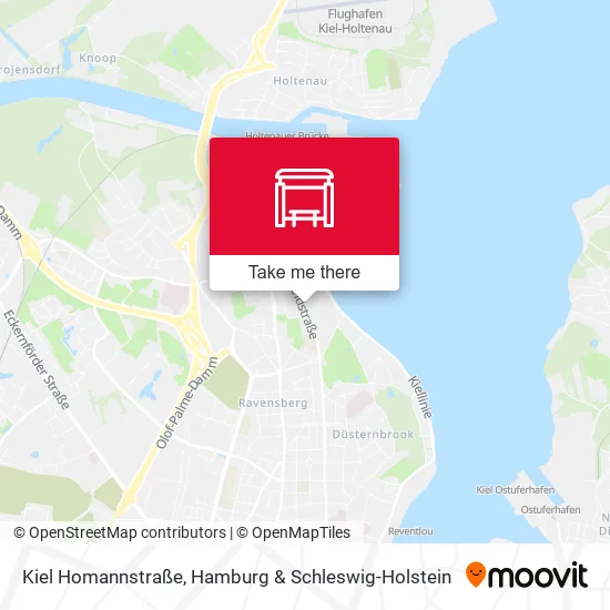 Карта Kiel Homannstraße