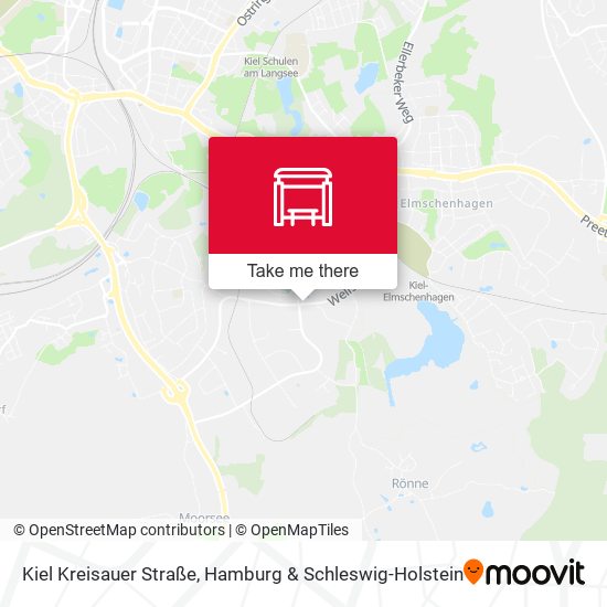 Kiel Kreisauer Straße map