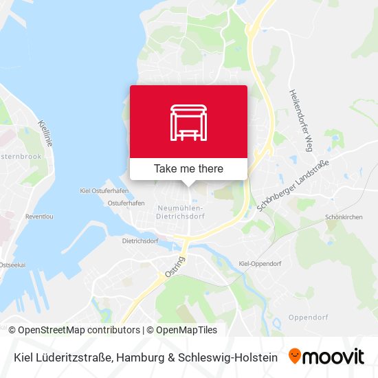 Kiel Lüderitzstraße map