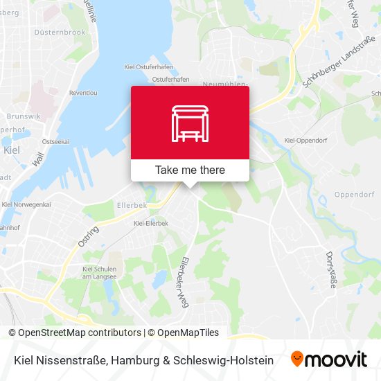 Kiel Nissenstraße map