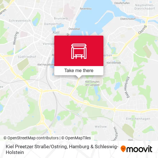 Карта Kiel Preetzer Straße/Ostring