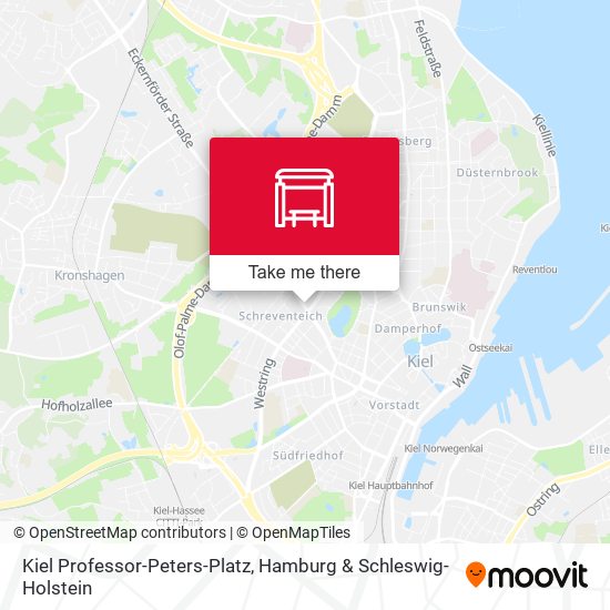 Kiel Professor-Peters-Platz map