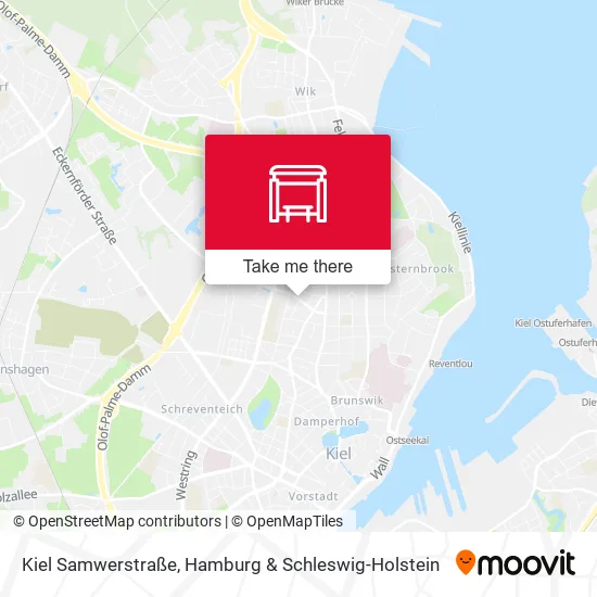 Карта Kiel Samwerstraße