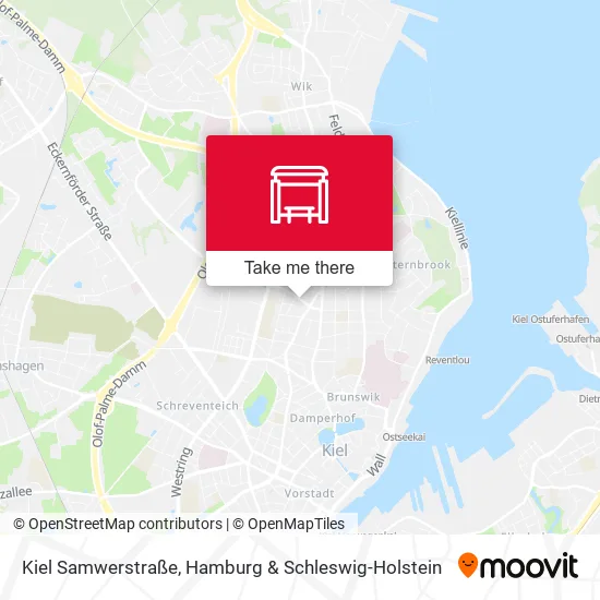 Карта Kiel Samwerstraße