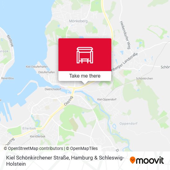 Kiel Schönkirchener Straße map