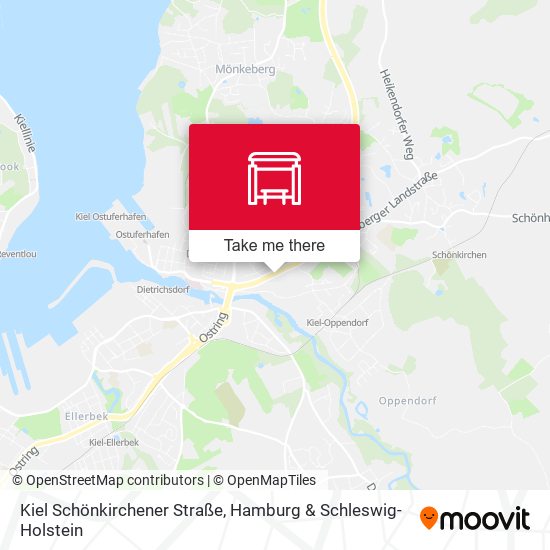 Kiel Schönkirchener Straße map