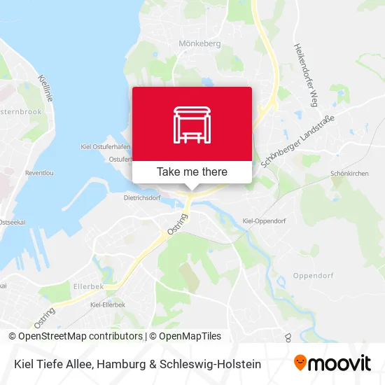Карта Kiel Tiefe Allee