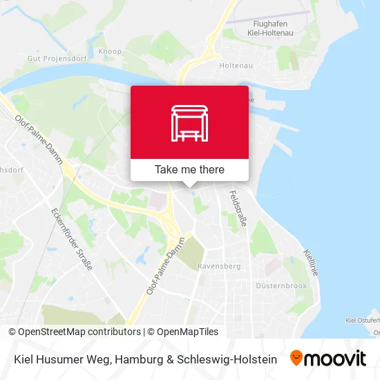 Карта Kiel Husumer Weg