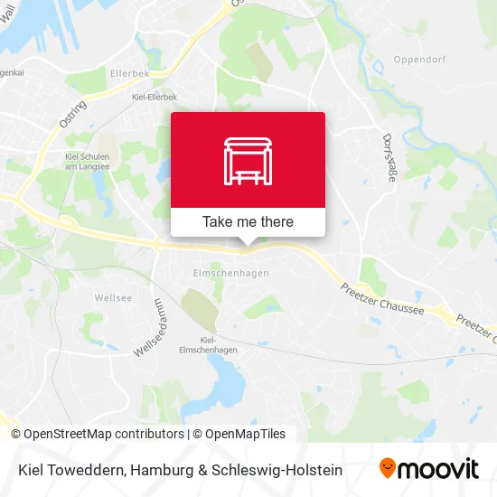 Карта Kiel Toweddern