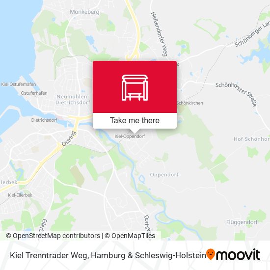 Kiel Trenntrader Weg map