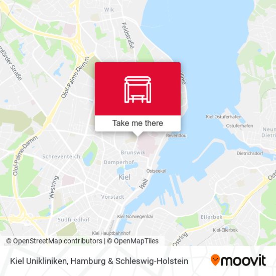 Kiel Unikliniken map